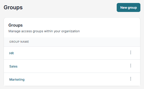 Access Groups