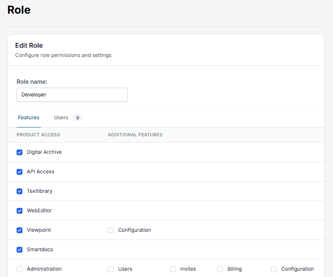 Roles Overview