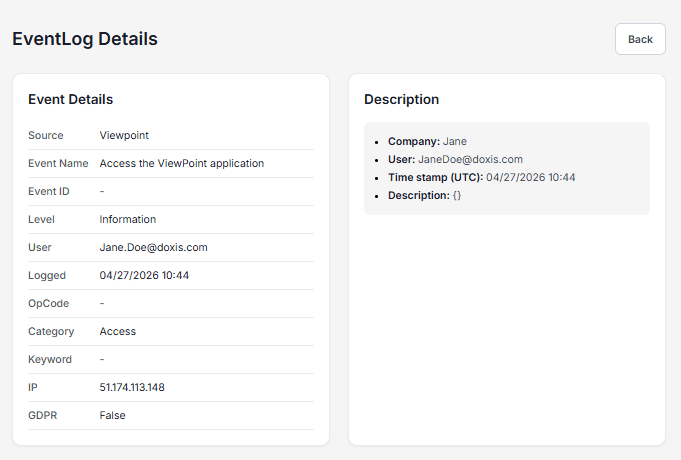 Audit Details