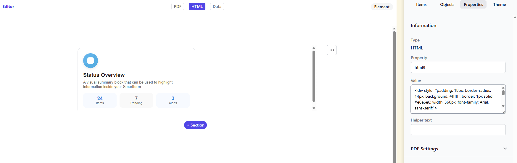 Studio Elements HTML