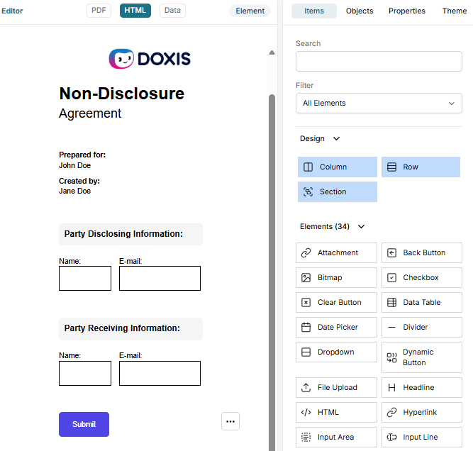 Non-disclosure!