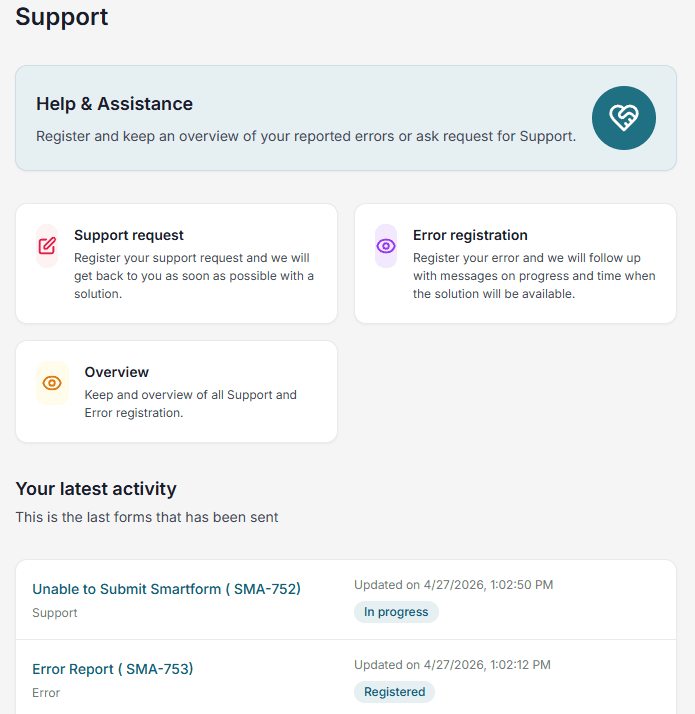 Support Dashboard