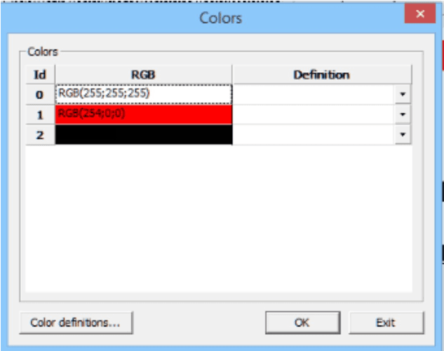 Colors for Vector Object
