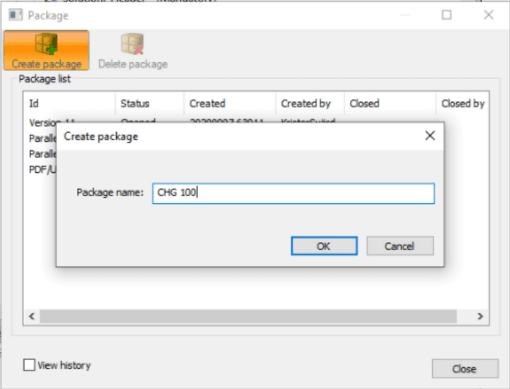 Create package
