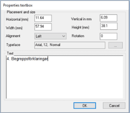 Textbox Properties PDF file