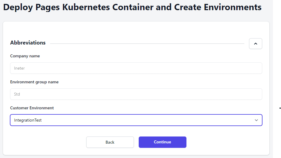 PagesManagerEnvironments!